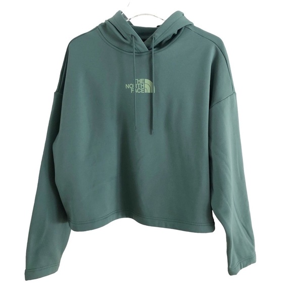The North Face Horizon Performance Crop Hoodie Sage Green Size XL - Picture 10 of 11